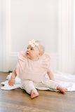 Peach Blush Angel Bib