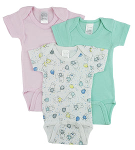 Bambini Short Sleeve One Piece 3 Pack