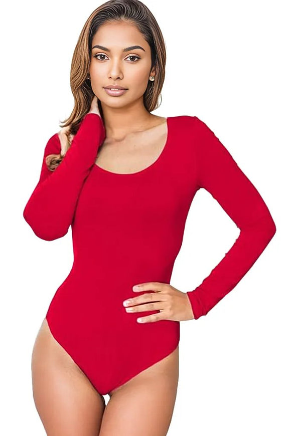 Basic Bae Full Size Round Neck Long Sleeve Bodysuit