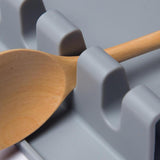 8 notch Cooking Kitchen Silicone Spoon Rest Utensil Spatula Holder