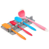 8 notch Cooking Kitchen Silicone Spoon Rest Utensil Spatula Holder