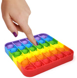 Rainbow Square Push & Pop Fidget Toy