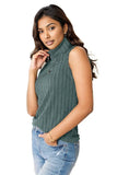 Basic Bae Full Size Ribbed Turtleneck Tank