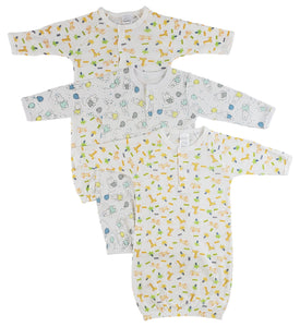 Bambini Infant Gowns - 3 Pack