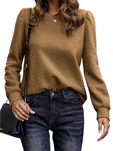 Round Neck Long Sleeve Sweatshirt