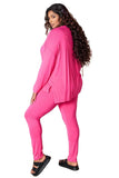 Basic Bae Full Size V-Neck Soft Rayon Long Sleeve Top and Pants Lounge Set