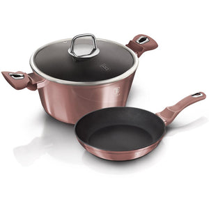 3-Piece Compact Cookware Set i-Rose Collection