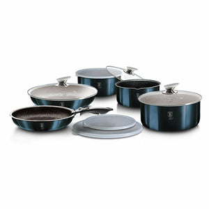 12-Pieces Cookware Set with Detached Ergonomic Handle