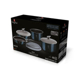 9-Pieces Cookware Set with Detached Ergonomic Handle