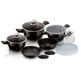 13-Piece Kitchen Cookware Set Black Collection