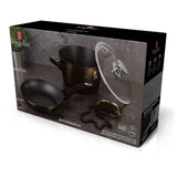 5-Piece Kitchen Cookware Set Black Collection