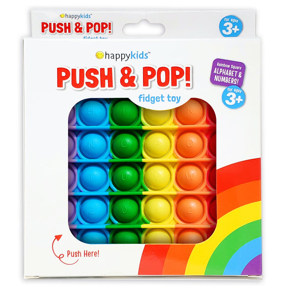 Rainbow Square Push & Pop Fidget Toy