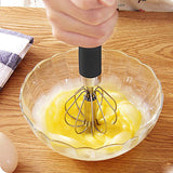 Stainless Steel Semi-Automatic Whisks Eggbeater