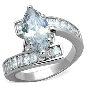 Women Stainless Steel Cubic Zirconia Rings TK1754