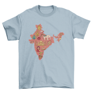 India map t-shirt