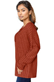 Basic Bae Full Size Ribbed Half Button Long Sleeve T-Shirt