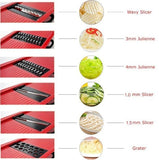 Stainless Steel 6 Blades Vegetable Slicer