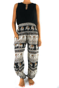 Black Elephant Pants Women Boho Pants