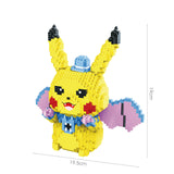 Pokémon Anime Cartoon Model Decoration Mini Diamond Particle Building Blocks Pikachu Building Blocks Assembled Educational Toys