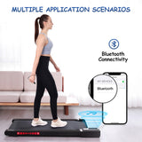 Walking Pad Treadmill Under Desk,Portable Mini Treadmill 265 lbs Capacity with Remote Control,Installation-Free Jogging Machine for Home/Office,Bluetooth and LED Display.