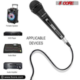 5 CORE Karaoke Microphone Dynamic Vocal Handheld Mic Pair Cardioid Unidirectional Microfono w On and Off Switch Includes XLR Audio Cable Mic Holder PM 757 2 PCS