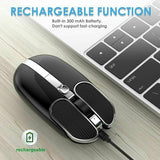 Smooth touch Mouse Wireless USB Noiseless Click for PCMac Laptop Windows Office