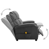 Massage Chair Anthracite Faux Leather