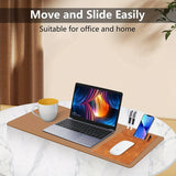 3-in-1 Multi-Functional Mouse Pad With Phone Holder, Ultra Smooth PU Leather Mouse Pad With Non-Slip Base