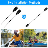 2Pcs Kayak Paddles Aluminum Alloy Detachable Canoe Paddle Boat Oars for Kayaking Boating Oar Fishing