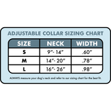 Adjustable Collar - Quick Release Metal Alloy - Blue Plaid