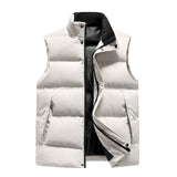 Mens Padded Vest Slim Fit Sleeveless Jacket Waistcoat