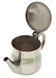 Stainless Steel Gooseneck Tea Pot w/Vented Hinged Lid, 32 Fluid Ounces (4-5 Cups) by Pride Of India 32 oz