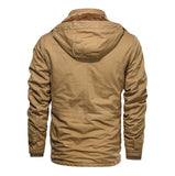 Mens Hooded Casual Zipper Fleece Jacket