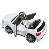 6V Mercedes Benz AMG Electric Vehicle, Kid Ride on Car with Parental Remote Control, MP3 Player Headlights Opening Doors, for Children 3-8, White