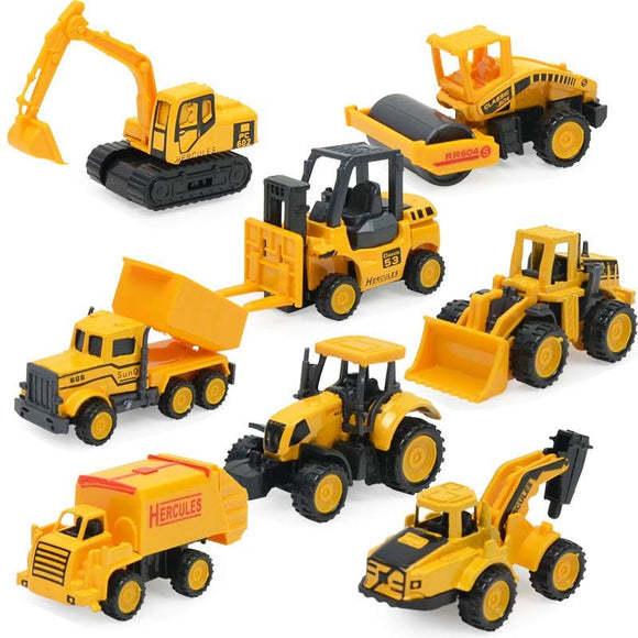 3 Pack Style Random Yellow Small Truck Children's Toys