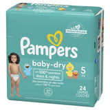 Pampers Baby-Dry Diapers Size 5, 24 Count