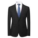 Mens Slim Fit Two Button Blazer Notched Lapel Suit Jackrt