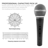 5 CORE 3 Pack Professional Dynamic Vocal Microphone Neodymium Cardioid Unidirectional Handheld Mic for Speakers, Karaoke W/Steel Mesh Grille, ON/Off Switch w/16ft Detachable Cable, Bag Get in Bulk