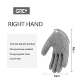 Fishing Gloves Anti-Slip Protect Hand from Puncture Scrapes Fisherman Professional Catch Fish Latex Hunting Gloves Left/Right