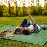 60\" x 78\" Waterproof Picnic Blanket Handy Mat with Strap Foldable Camping Rug