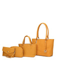 Edelyn embossed M Signature Four PCS Tote Set