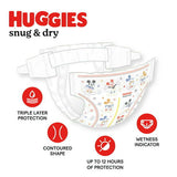 Huggies Snug & Dry Baby Diapers Size 2;  Count 222