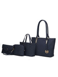 Edelyn embossed M Signature Four PCS Tote Set