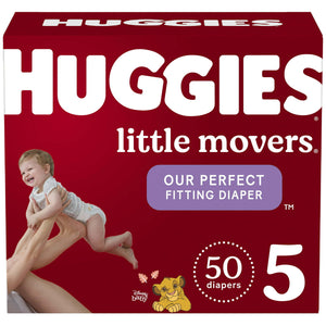 Huggies Little Movers Baby Diapers Size 5;  50 Count