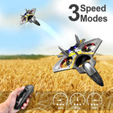 4DRC V17 Remote Control Plane RC Airplanes 2.4GHz 6CH EPP RC Plane 4 Motor RC Aircraft Toys for Adult Kids with Function Gravity Sensing Stunt Roll Cool Light RC Planes Airplanes