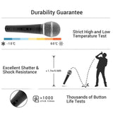 5 CORE 3 Pack Professional Dynamic Vocal Microphone Neodymium Cardioid Unidirectional Handheld Mic for Speakers, Karaoke W/Steel Mesh Grille, ON/Off Switch w/16ft Detachable Cable, Bag Get in Bulk