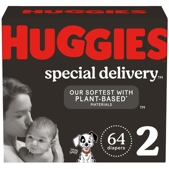 Huggies Special Delivery Hypoallergenic Baby Diapers Size 2;  64 Count