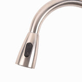 Kitchen Faucet for Sinks with Pull Down Sprayer Stainless Steel Kitchen Faucets, Modern Pull Out High Arc Single Lever Kitchen Sink Faucet Single Handle Faucet Without Deck Plate