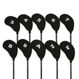 10pcs Golf Club Covers Protectors Headcovers Accessories For Prevent Scratches Or Damage