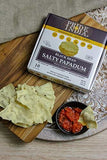 Pride Of India - Salty Black Bean Namkeen Papadum Lentil Crisp - Pack of 6 - 8 count Box 6 * 100gm oz